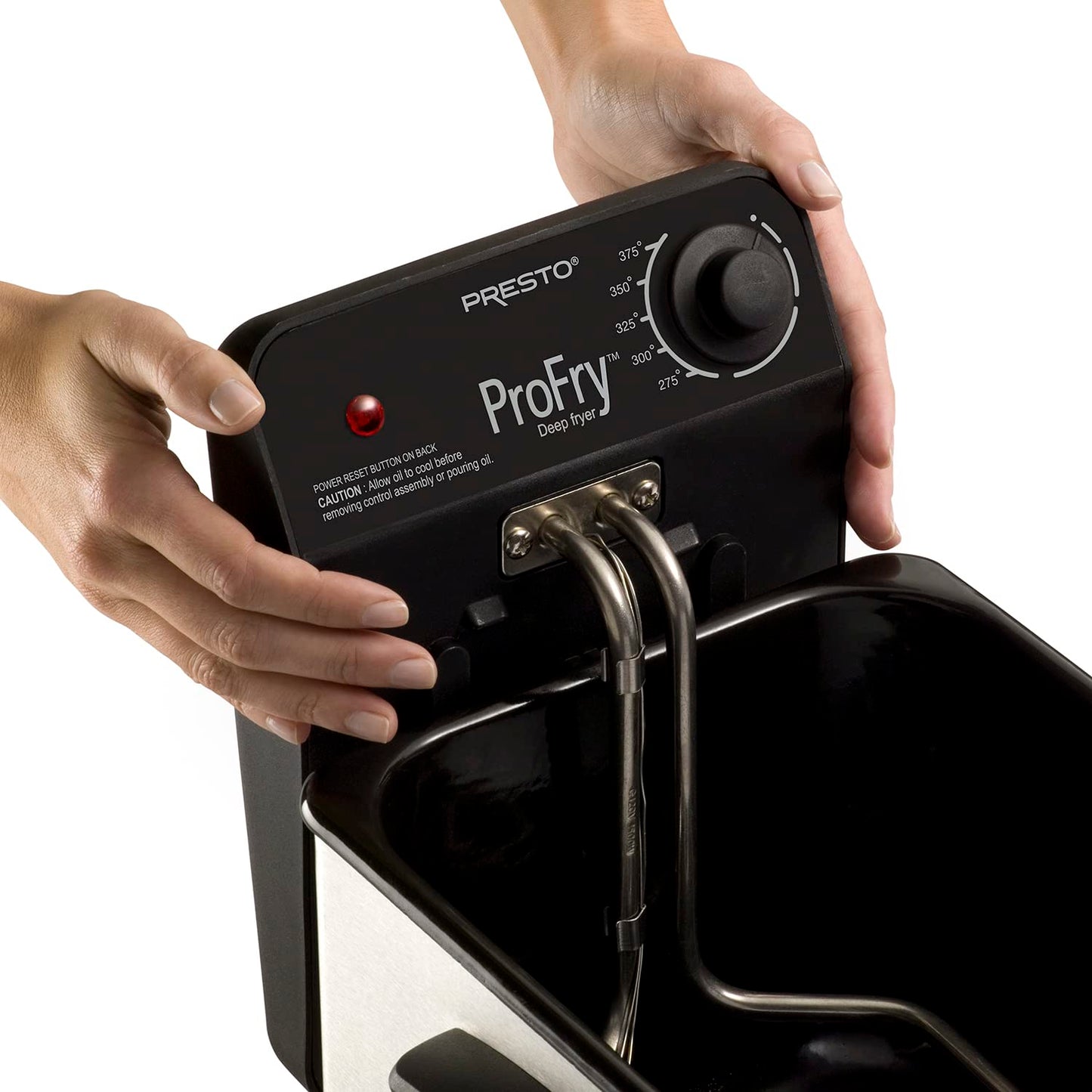 Presto 05461 Stainless Steel Pro Fry Immersion Element Deep Fryer, Silver