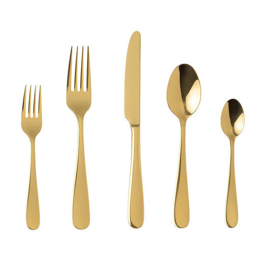 Famous Haus London Silverware Set, 30 Piece Forged Flatware Set Cutlery Set Premium Polished Stainless Steel, Service for 6, for Kitchen, Home, Wedding, Party, Dishwasher Safe