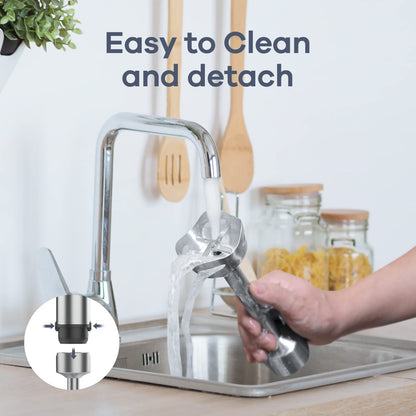 Ganiza 5-in-1 Immersion Blender, 800W Hand Blender with 15 Speeds & Turbo, Whisk, Chopper, Frother & Beaker