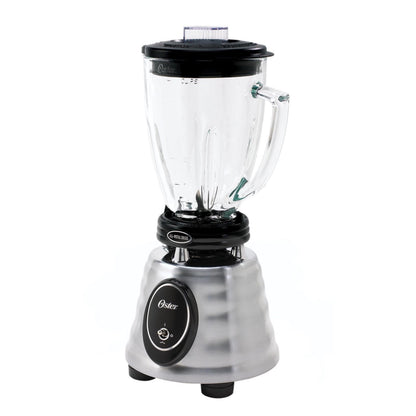 Oster Classic Series Heritage Blender with 6-Cup Glass Jar, 1000W Power, Stainless Steel Countertop Kitchen Blender