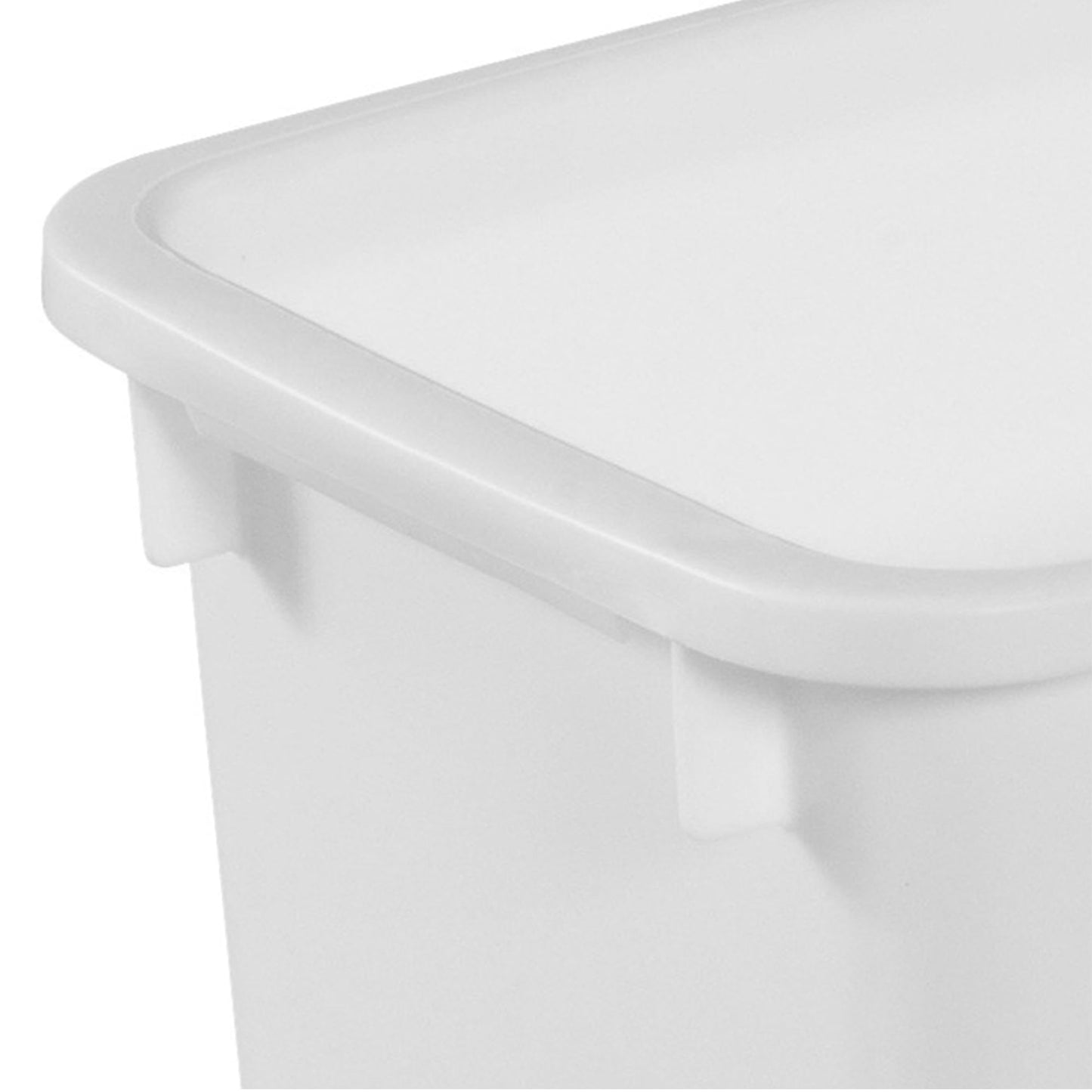 Rubbermaid 3 Pack Traditional Open Top Waste Basket Indoor Trash Bin Container for Bathrooms, Kitchens, and Home Office, 21 Quart, White