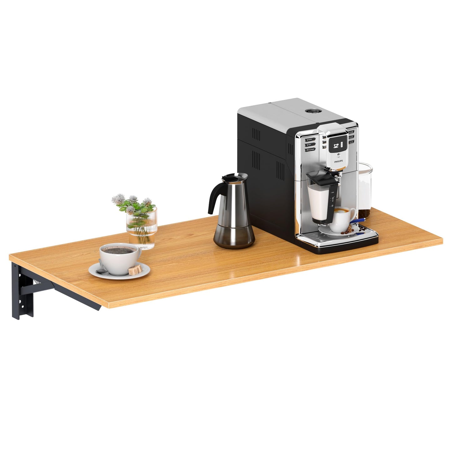 Need Wall Mounted Table - Heavy Duty Small Fold Down Desk Length 36" Width 20" Perfect Addition to Garage & Shed/Home Office/Laundry/Home Bar/Kitchen & Dining Room AC15BB(9050)