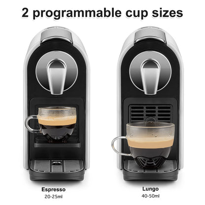 beanglass Espresso Pod Machine for Home, Capsule Coffee Maker for NS Original Pods, 20 Bar High Pressure Pump, 22oz Removable Water Tank, Adjustable Cup Tray, 1350W