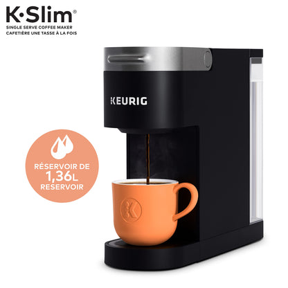 Keurig K-Slim Single Serve K-Cup Pod Coffee Maker, Featuring Simple Push Button Controls And MultiStream Technology, Black