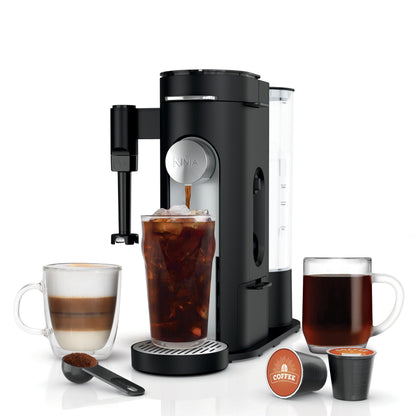Ninja | Coffee Maker | Single Serve |Brew with Coffee Pods & Grounds| Compatible with K-Cup Coffee Pods | 4 Brew Styles, up to 24oz Cup Sizes & 56oz Removable Reservoir | Black | PB051