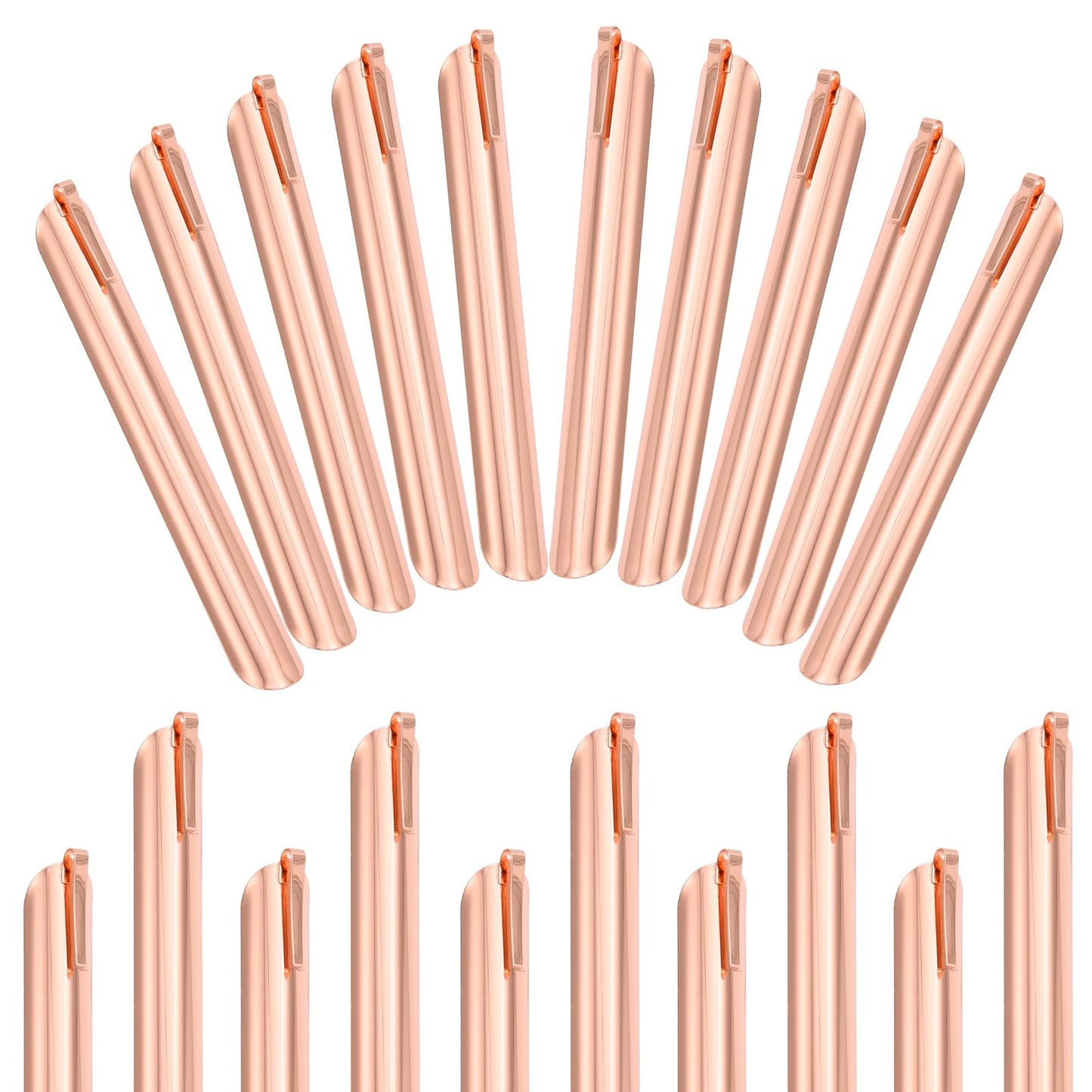 Crumbers for Servers, Compact Crumb Sweeper with Pocket Clip, Scraper Tool Kitchen, Serveware Tabletop Clean Accessories in Restaurant & Home for Waiters, Waitresses and Server (20 PACK, Rose Gold)