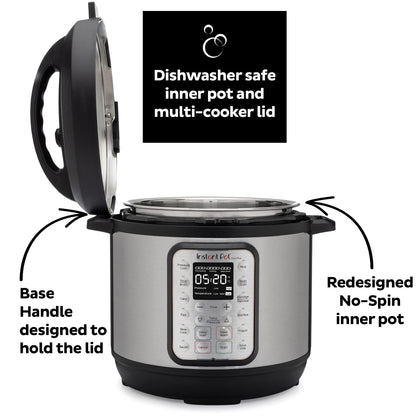 Instant Pot Duo Plus 9-in-1 Electric Pressure Cooker, Slow Cooker, Rice Cooker, Steamer, Sauté, Yogurt Maker, Warmer & Sterilizer, Includes App With Over 800 Recipes, Stainless Steel, 3 Quart