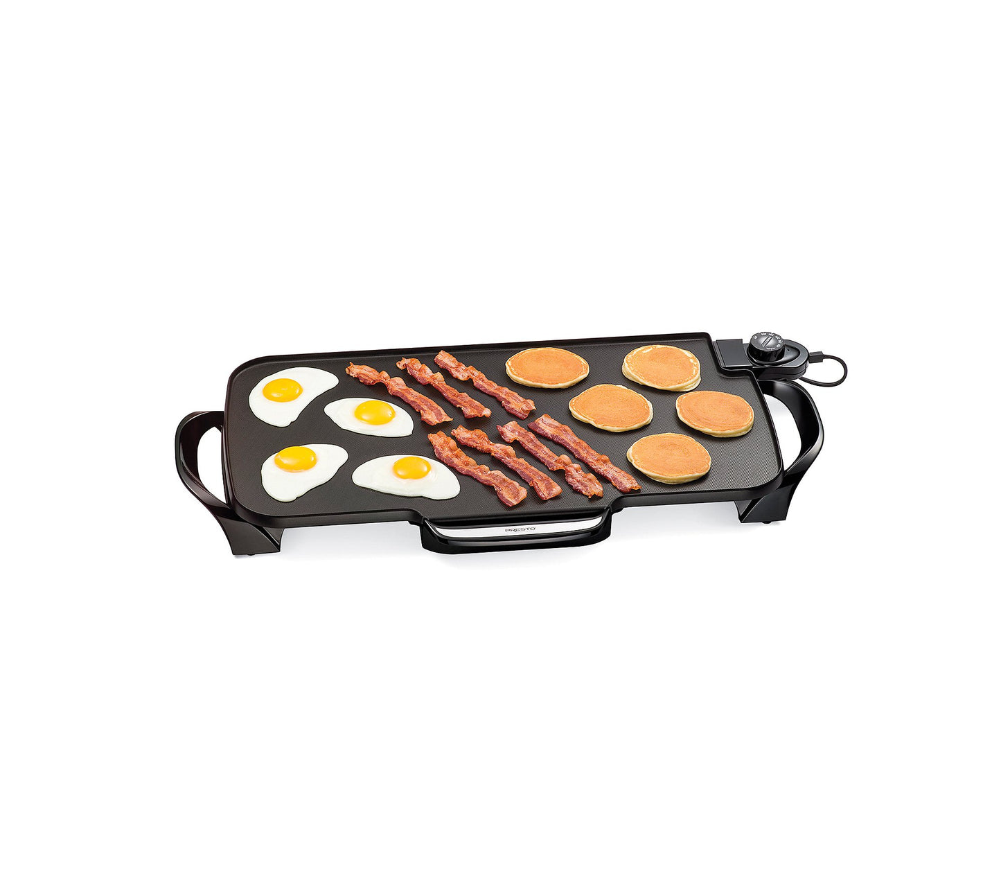 Presto 07061 22-Inch Electric Griddle with Removable Handles, Extra-Large Nonstick Ceramic Surface, Black