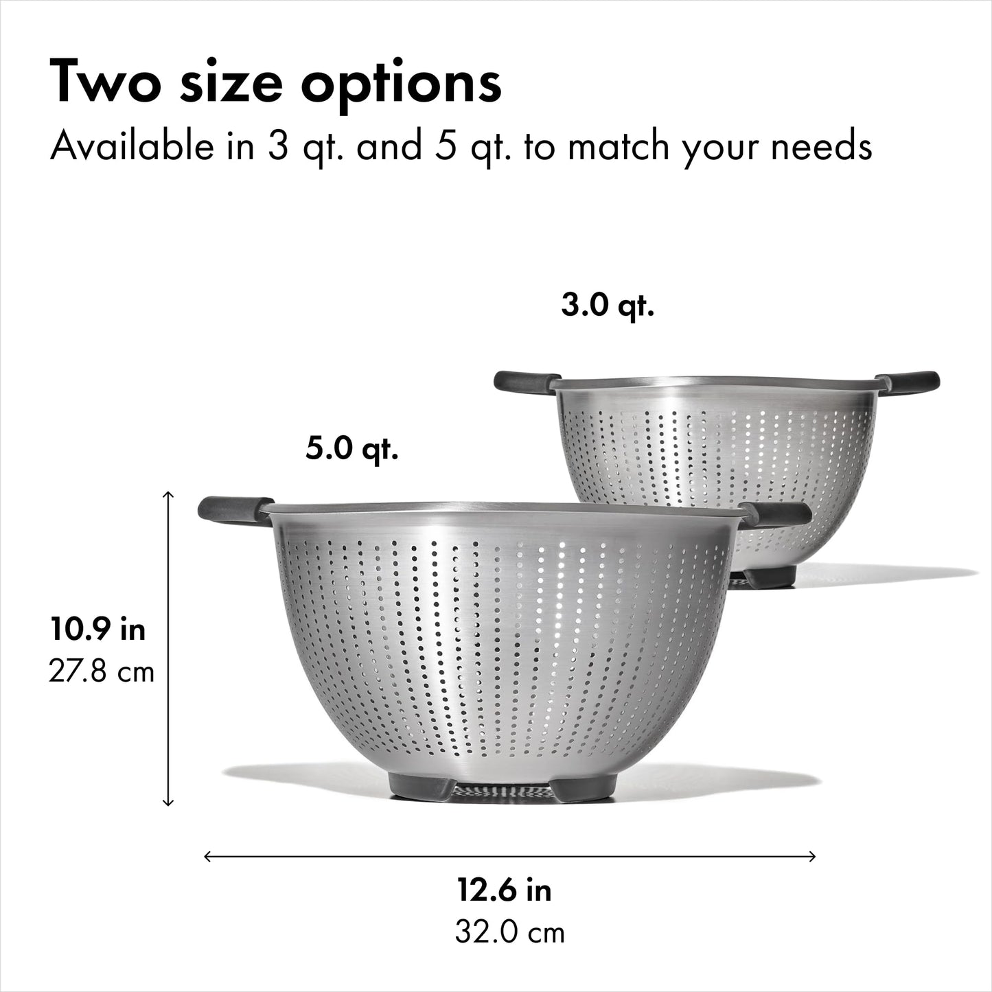 OXO Good Grips Stainless Steel 5 qt./ 4.7 L Colander