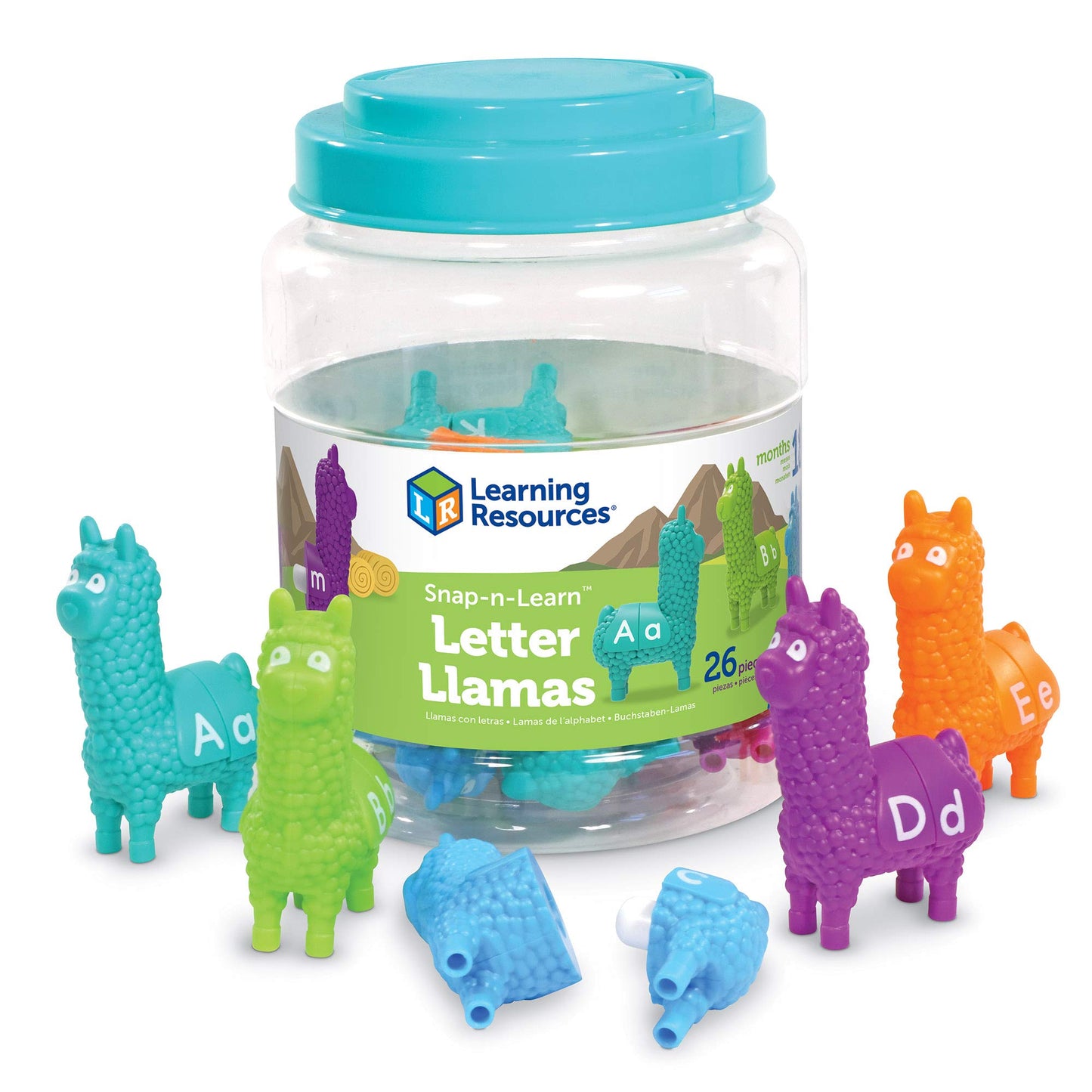 LEARNING RESOURCES SNAP-N-LEARN LETTER LLAMAS