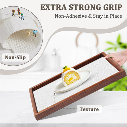 MIAONET Shelf Liner for Kitchen Cabinets 18" x 240" Non-Adhesive Non-Slip Drawer Liners for Dresser, Waterproof Washable Paper, Durable Protector Mat for Pantry Shelves Cupboards, White