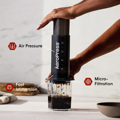 AeroPress Original XL Coffee Press, All-in-One Large French Press, Pour-Over & Espresso Style Manual Brewer, 2 Min Brew for Less Bitterness, More Flavor, Portable Coffee Maker, Travel & Camping