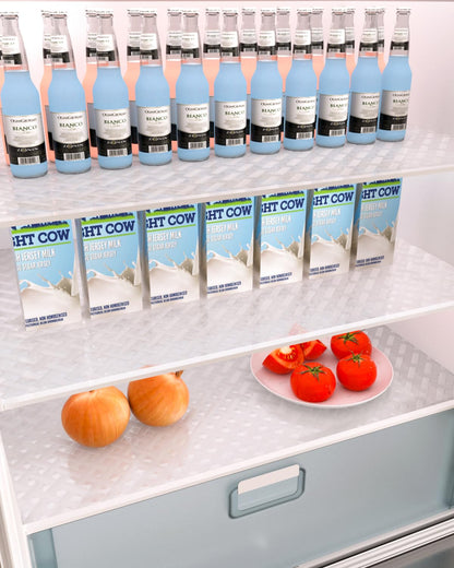 Shelf and Drawer Liner for Kitchen Cabinet, Non-Adhesive 18in x 360in Waterproof Contact Paper Refrigerator Liners Thickened Durable EVA Material Non Slip Mat for Dresser Cupboard Pantry Protector
