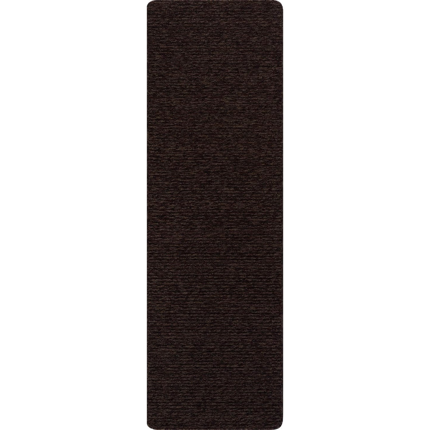 Luul Home Non Slip Brown Solid Rubber Back Thin Runner Rugs for Living Room 2x7 for Kitchen, Rug for Bedroom and Hallway, Stain Resistant Easy Cleaning Non Shedding Carpet Brown 2 x 7