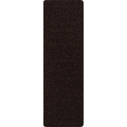 Luul Home Non Slip Brown Solid Rubber Back Thin Runner Rugs for Living Room 2x7 for Kitchen, Rug for Bedroom and Hallway, Stain Resistant Easy Cleaning Non Shedding Carpet Brown 2 x 7
