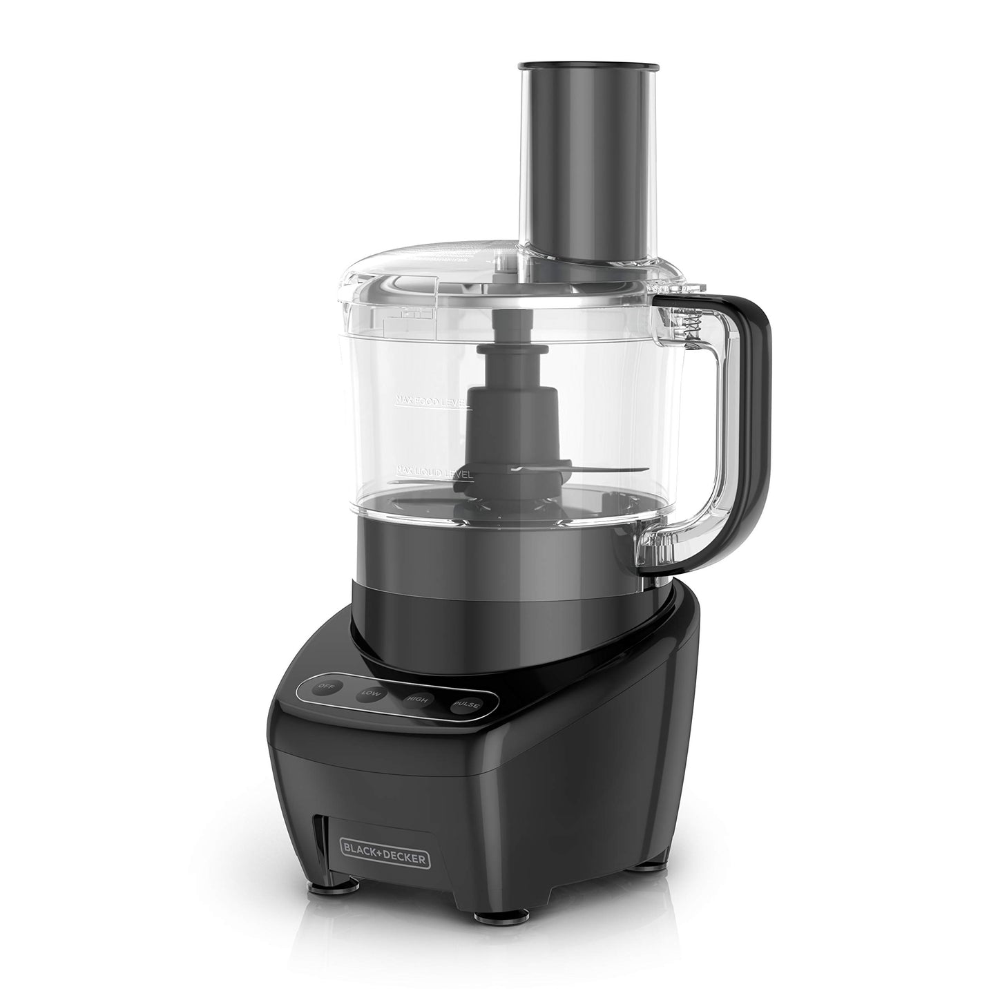 BLACK+DECKER 3-in-1 Food Processor & Chopper, 8-Cup, 450W, Shred, Slice, Grind & Puree, Stainless Blades, FP4200BC