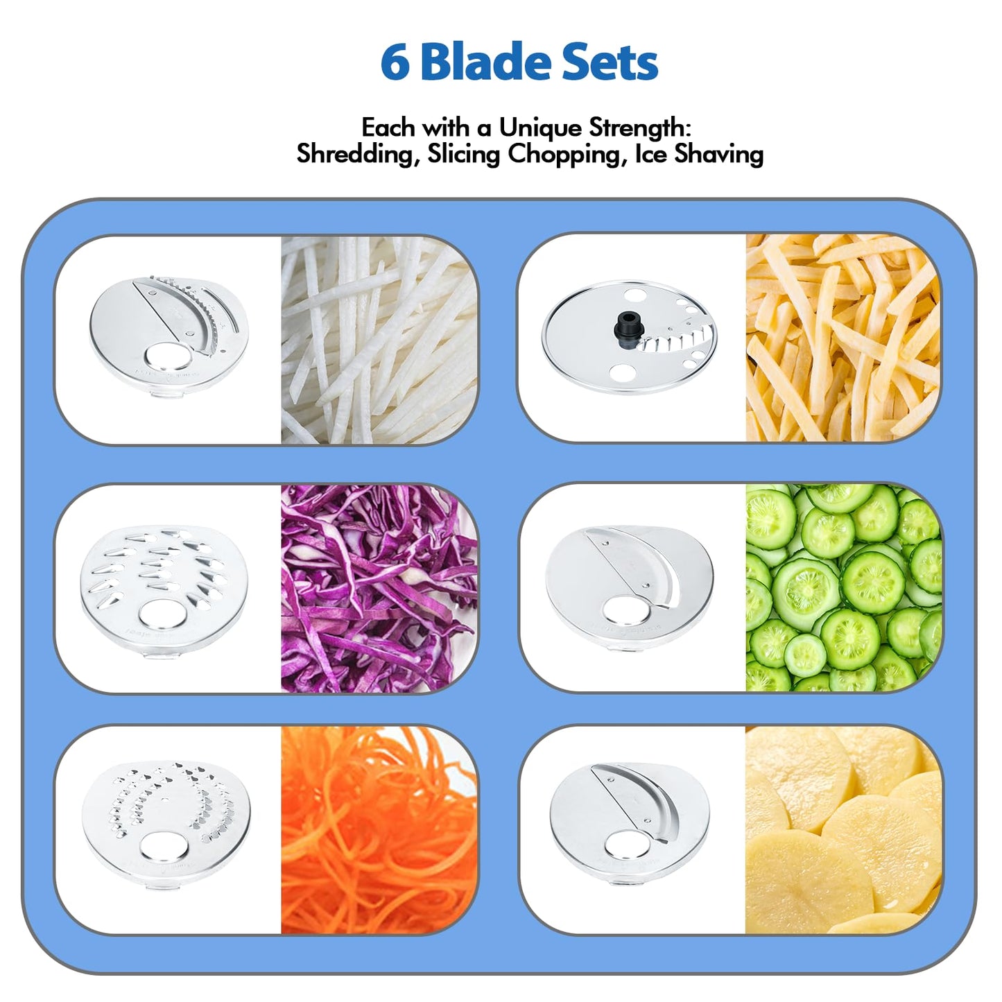 Electric Cheese Grater Salad Shooter, 6-In-1 Electric Slicer For Home Kitchen,One-Touch Easy Control,With Safety Push Bar Cheese Grater Electric For Zucchini,Cheese,Vegetable