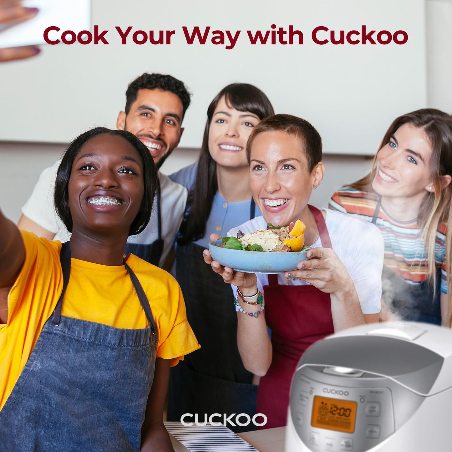 CUCKOO Micom Rice Cooker 6 Cup Uncooked / 12 Cup Cooked, Korean Fuzzy Logic Rice Cooker with Delay Timer & Keep Warm Setting, Versatile Food Steamer with Non-Stick Inner Pot, Silver (CR-0632F)