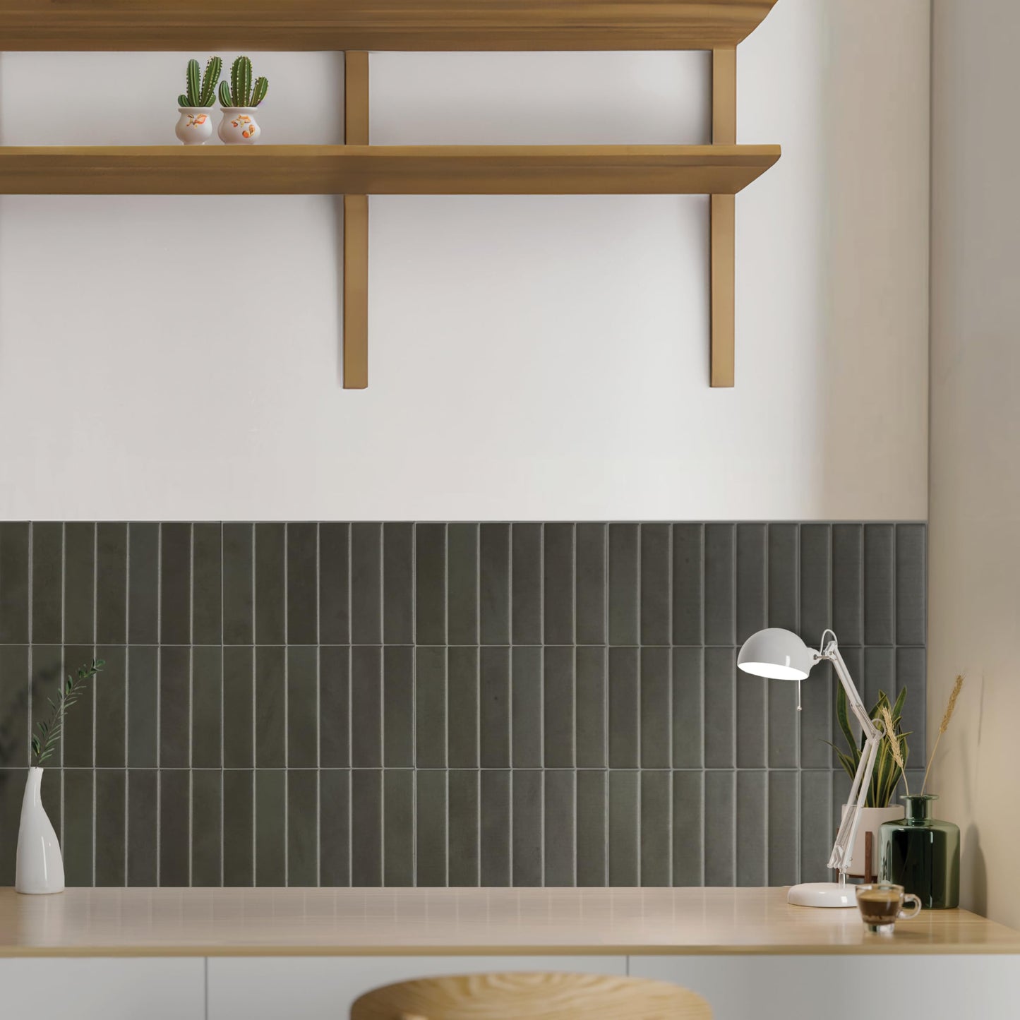 SMART TILES Peel and Stick Backsplash - 5 Sheets of 11.43" x 9" - 3D Adhesive Peel and Stick Tile Backsplash for Kitchen, Bathroom, Wall Tile