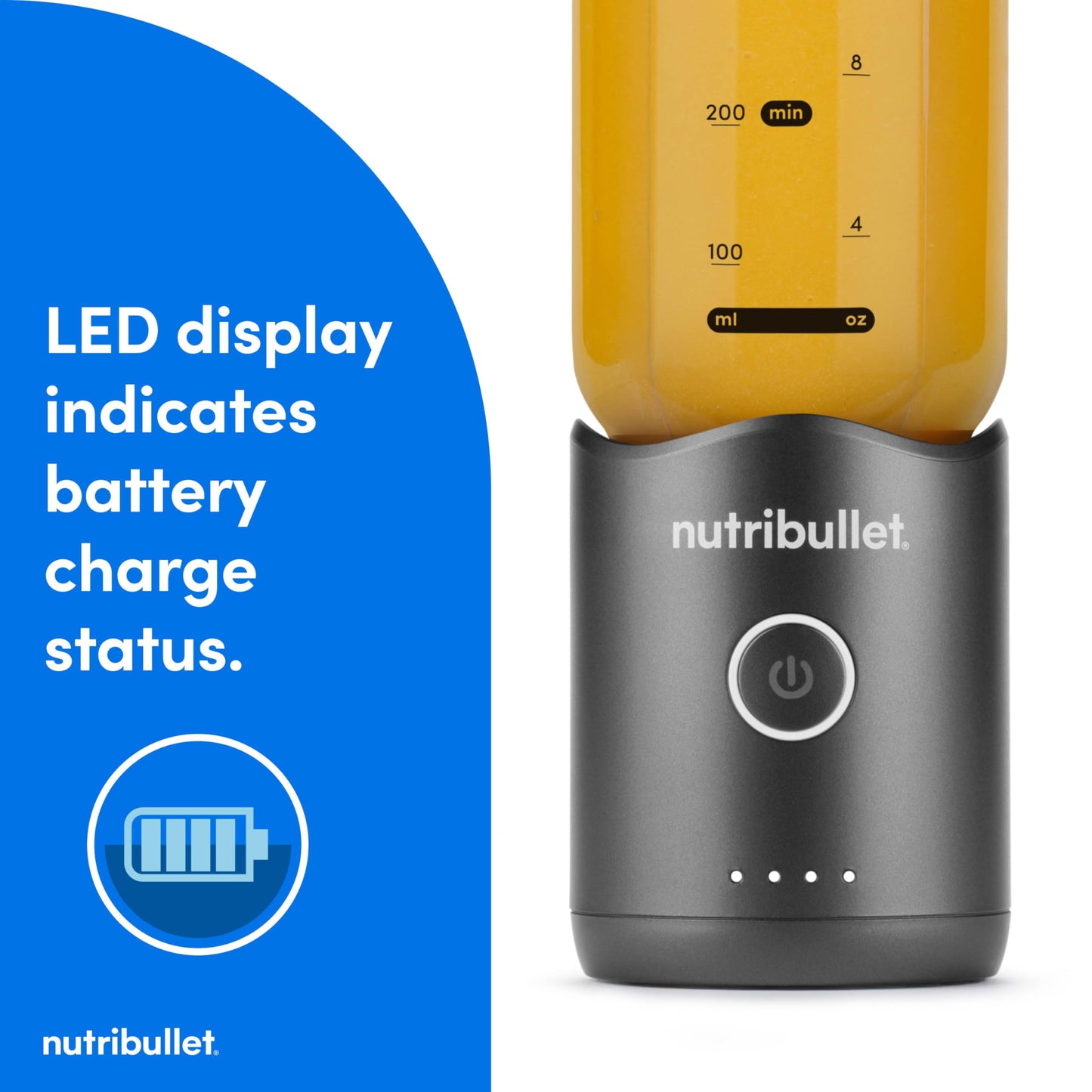 nutribullet Flex Portable Blender NBPB50200, Gunmetal Gray