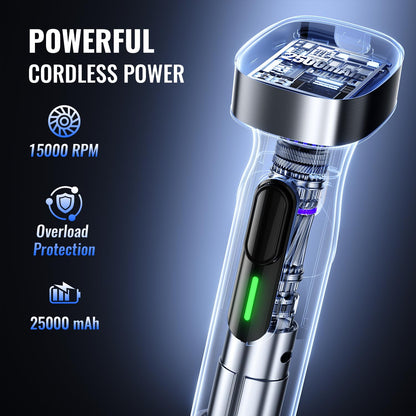 Turelar Cordless Immersion Blender with Rchargeable Battery, Portable Hand Blenders with Adjustable Speed, Hand Held Stick Mixer for Effortless Blending Shakes, Smoothies, Soups, Puree or Baby Food