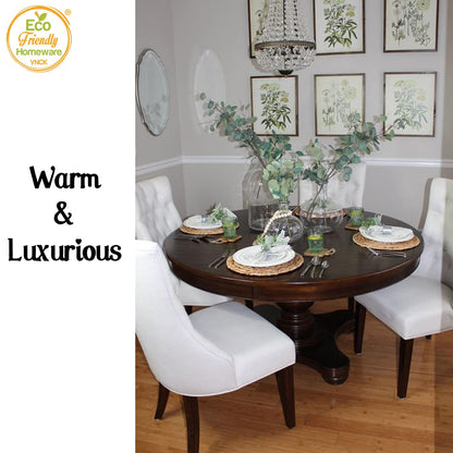 Natural Water Hyacinth Round Placemats, Boho Wicker Placemats, Chargers for Dinner Plates, Home Decor Dining Table, Kitchen Decor, Kitchen Table Centerpiece, Charger Plates (Platemat 34cm-Set8)