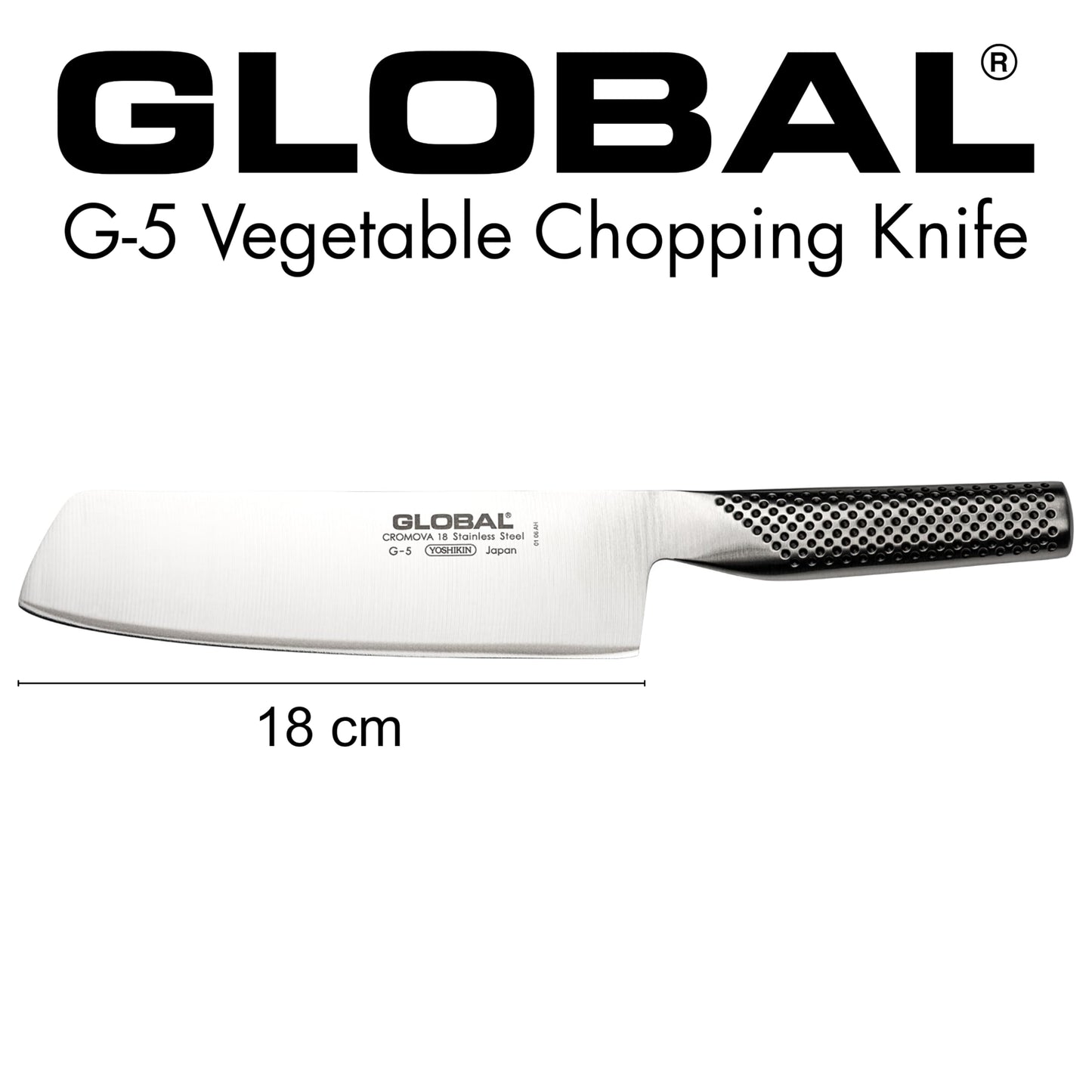 Global Knives G5 Vegetable Knife, 18cm/7"