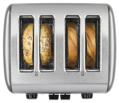 KitchenAid 4 Slice Manual Lift Toaster KMT4115CU, Contour Silver