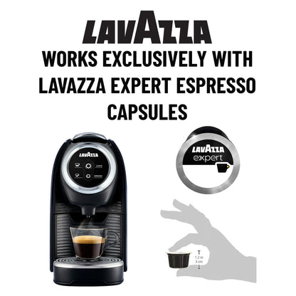 Lavazza BLUE Classy Mini Single Serve Espresso Coffee Machine LB 300, 5.3" x 13" x 10.2" 2 Coffee selections: simple touch controls, 1 programmable free dose and 1 pre-set