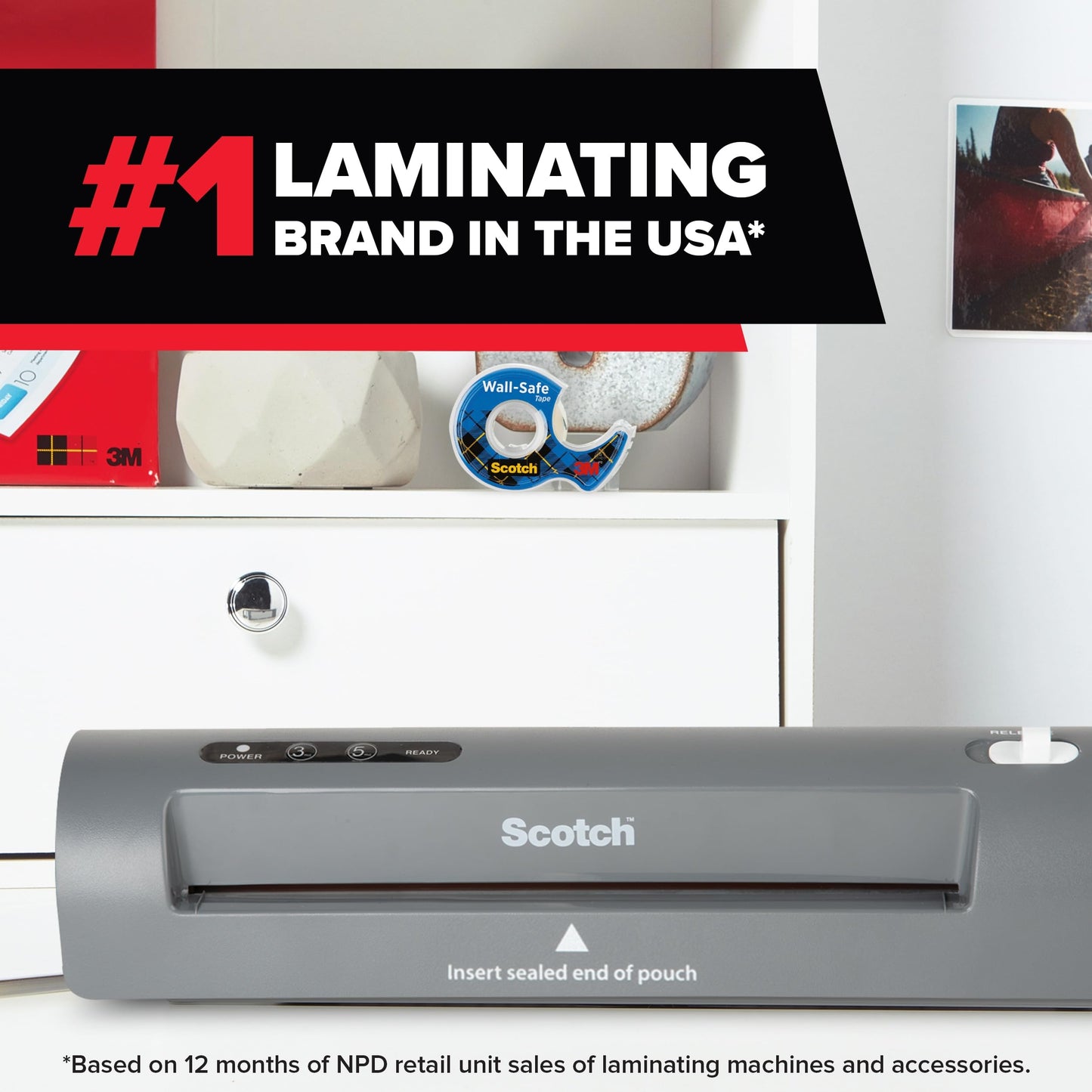Scotch Thermal Laminator TL901X, 2-Roller System for Professional Finish, Photo Safe, Home/Office/School