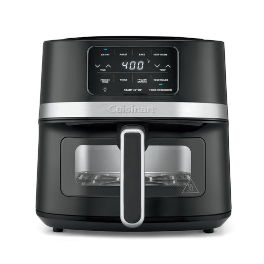 Cuisinart Air Fryer, 4.5-Quart Basket Fryer with 4 Cooking Functions to Air Fry, Roast, Bake, and Keep Warm, 4 Airfryer Presets, Dishwasher-Safe Parts, AIR-160NAS, Stainless Steel & Black