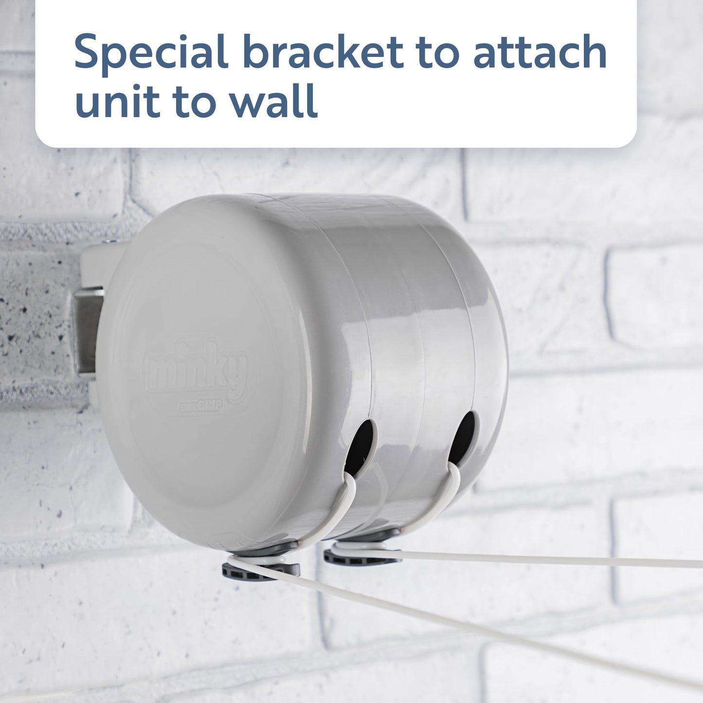 Minky Outdoor Retractable Clothesline, 98 Feet Drying Space