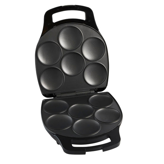 IMUSA 6 Slot Electric Arepa Maker with Temperature Control, Matte Black