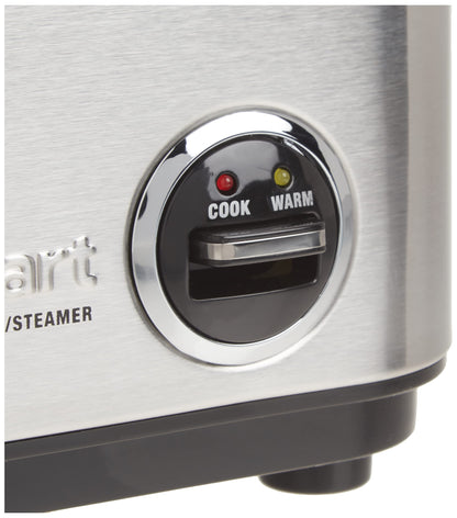 Cuisinart CRC-400P1 4 Cup Rice Cooker, Stainless Steel Exterior