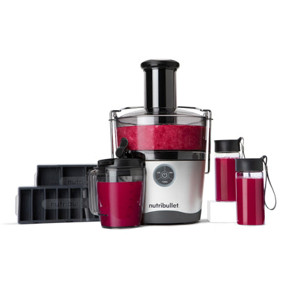 NutriBullet Juicer Pro Centrifugal Juicer Machine for Fruit, Vegetables, and Food Prep, 27 Ounces/1.5 Liters, 1000 Watts, Silver, NBJ50200