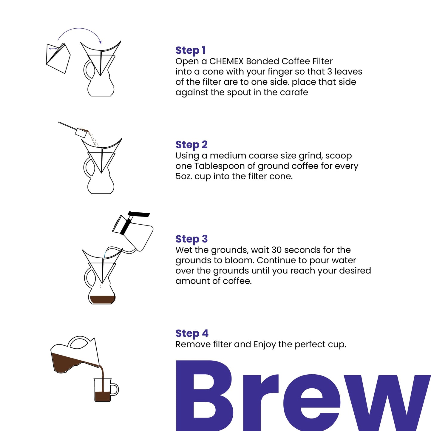 Chemex Pour-Over Glass Coffeemaker - Glass Handle Series - 8-Cup - Exclusive Packaging