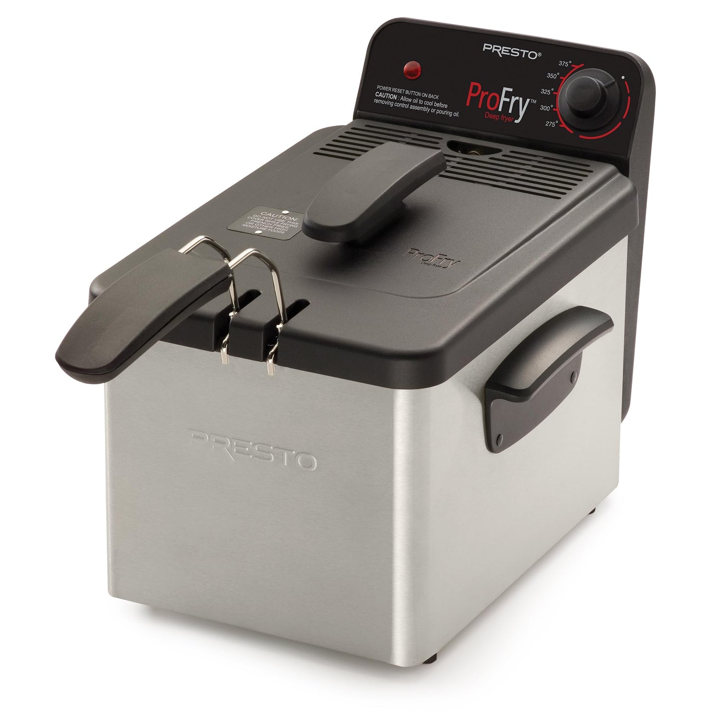 Presto 05461 Stainless Steel Pro Fry Immersion Element Deep Fryer, Silver
