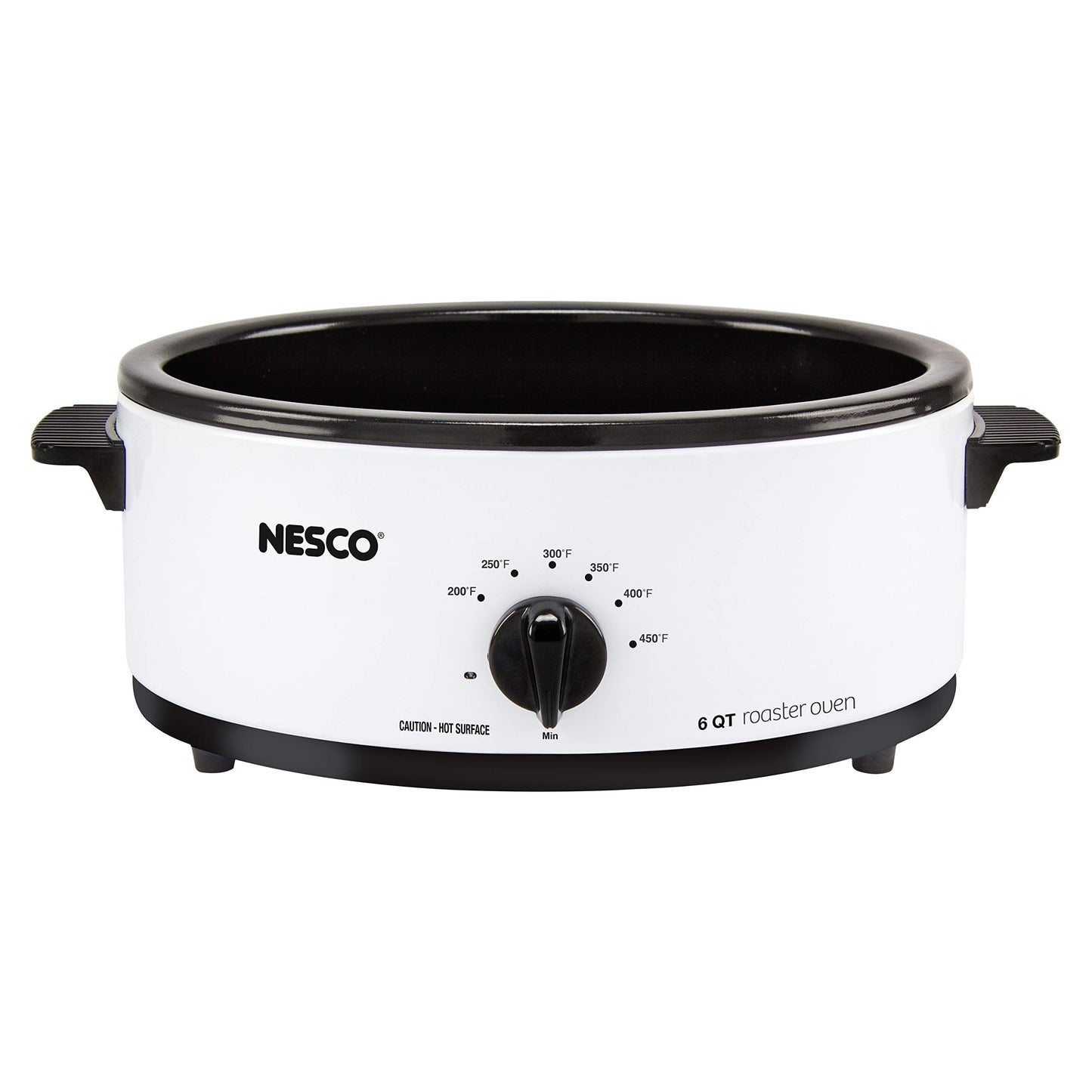 Nesco 6 Qt. Porcelain Roaster Oven, White, 4816-14