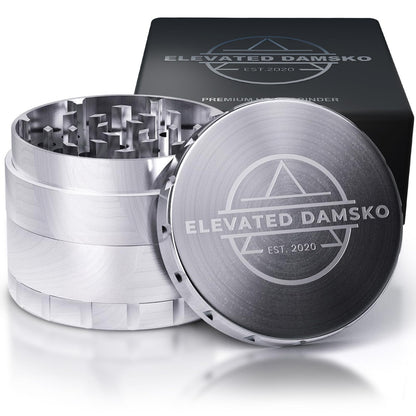 Elevated Damsko 2.5-inch Premium Stainless Steel Culinary Herb & Spice Grinder Mill for Kitchen Use
