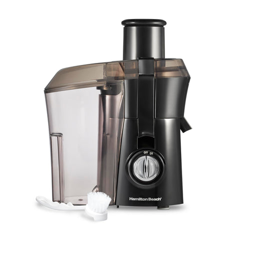 Hamilton Beach Juicer Machine, Big Mouth 3” Feed Chute for Whole Fruits and Vegetables, Easy to Clean, Centrifugal Extractor, Vegetable & Fruit Juicer, BPA Free, 800W Motor, Black
