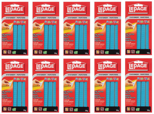LePage Fun-Tak Mounting Putty 56 g (10-Pack), Blue