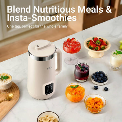 Bear 8 in 1 Nut Milk Maker Machine, 40oz/1.2L Soy Milk Maker with Self Clean/12H Delay/6H Keep Warm, One Touch Almond Milk Maker for Homemade Oat, Soup, Juice, Plant Based and Non Dairy Beverages