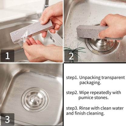 Chinco 72 Pack Pumice Stick for Cheaning, Pumice Scouring Stone Pad Removing Stain Grime Without Leaving Scratches for Kitchen Oven Stove Home Bathroom Toilet Pool House Cleaning Supplies