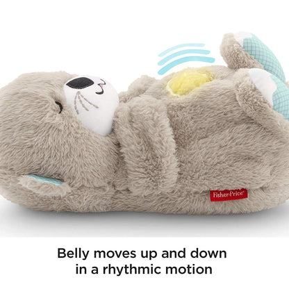 Fisher-Price Soothe 'n Snuggle Otter Plush Sound Machine, Music, Lights & Breathing Motion, Newborn 0+ Months
