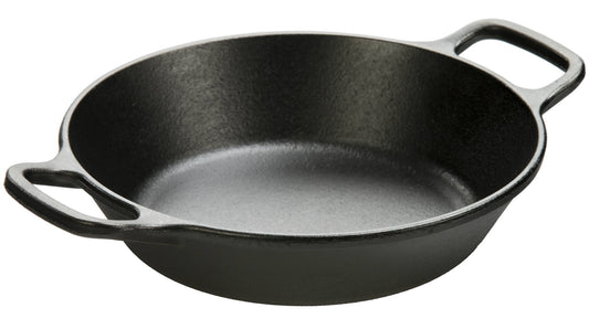 Lodge L5RPL3 Round Cast Iron Pan 8", Black