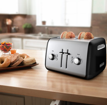 KitchenAid 4 Slice Manual Lift Toaster KMT4115OB, Onyx Black