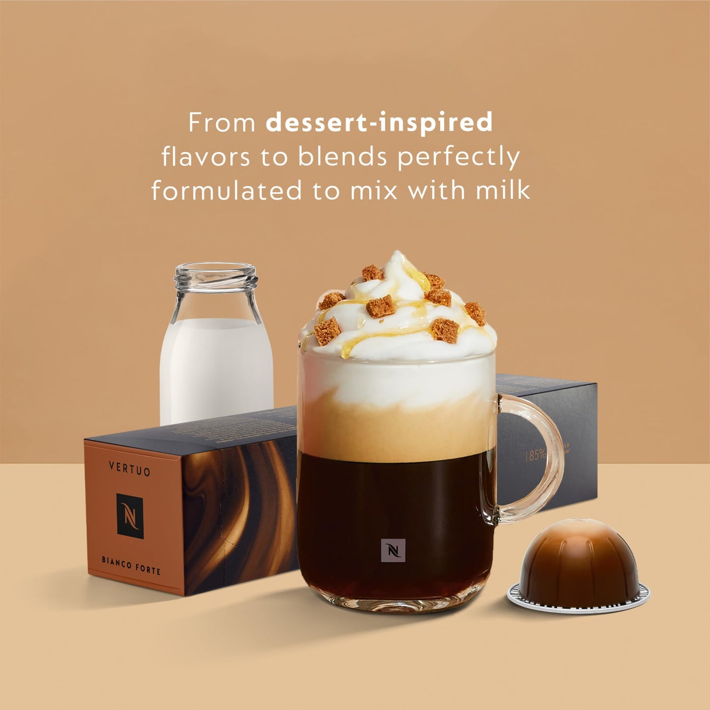 Nespresso Limited-Edition Vertuo Pop+ Coffee and Espresso Maker by De'Longhi, Pastel Yellow