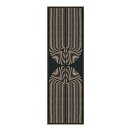 Lahome Enfys Modern Rainbow Kitchen Runner Rug, 2x8 Easy Jute Rug Runners for Hallways Entry Farmhouse Indoor Outdoor Carpet, Contemporary Washable Non Slip Runner for Laundry Room Porch
