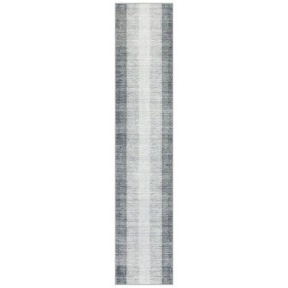 Lahome Modern Ombre Carpet Runners for Hallway 12ft, Washable Ultra-Thin Non Slip Kitchen Runner, Gray Print Stain Resistant Home Decor for Bedroom Bathroom Juliette