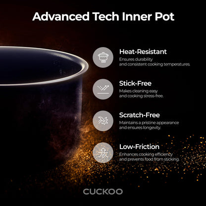 CUCKOO Micom Rice Cooker 6 Cup Uncooked / 12 Cup Cooked, Korean Fuzzy Logic Rice Cooker with Delay Timer & Keep Warm Setting, Versatile Food Steamer with Non-Stick Inner Pot, Silver (CR-0632F)